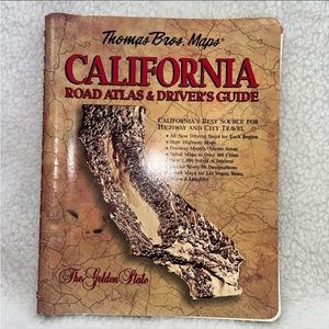 Thomas Bros Maps California Road Atlas & drivers guide 11" 1995 book